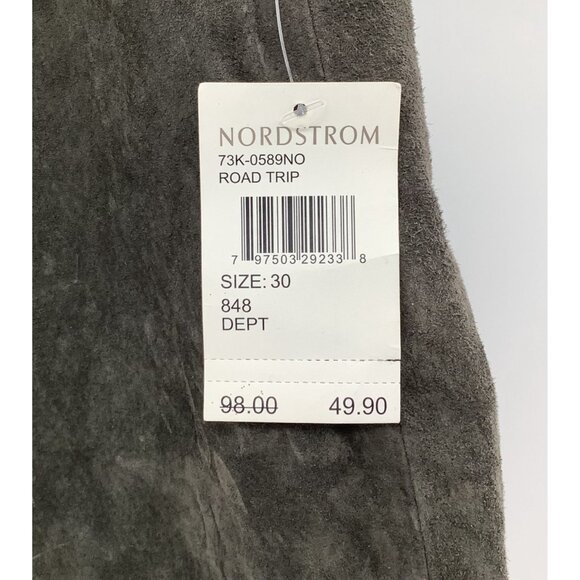 NWT BlankNYC Suede Mini Skirt With Back Zip Closure Size 30/L Olive Green - Picture 2 of 7